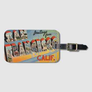 San Francisco Vintage Luggage Tag