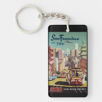 San Francisco vintage souvenirs Keychain