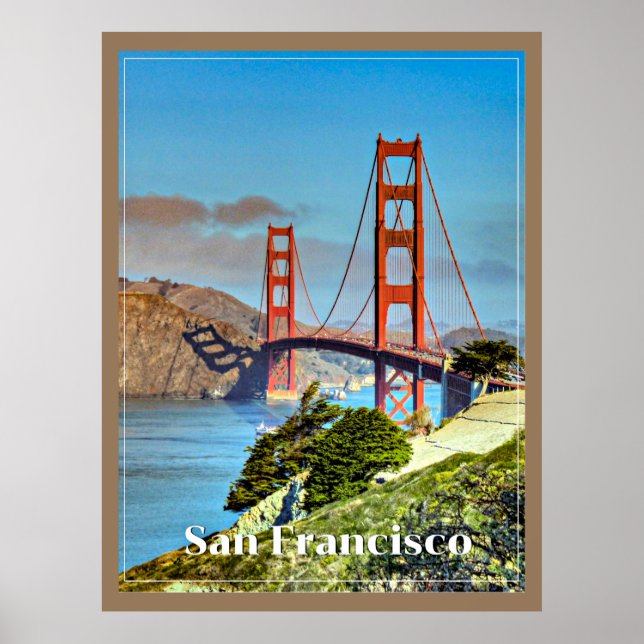 San Francisco vintage travel poster (Front)