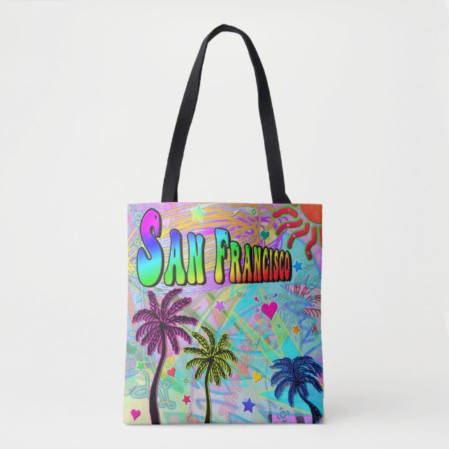 San Francisco Vivid Romance Tote Bag (Front)
