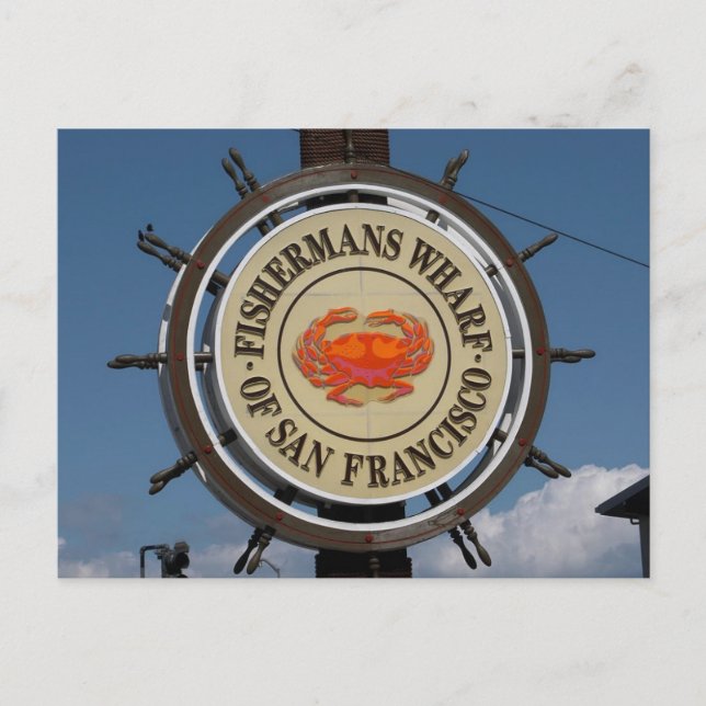 San Francisco Warf Postcard (Front)