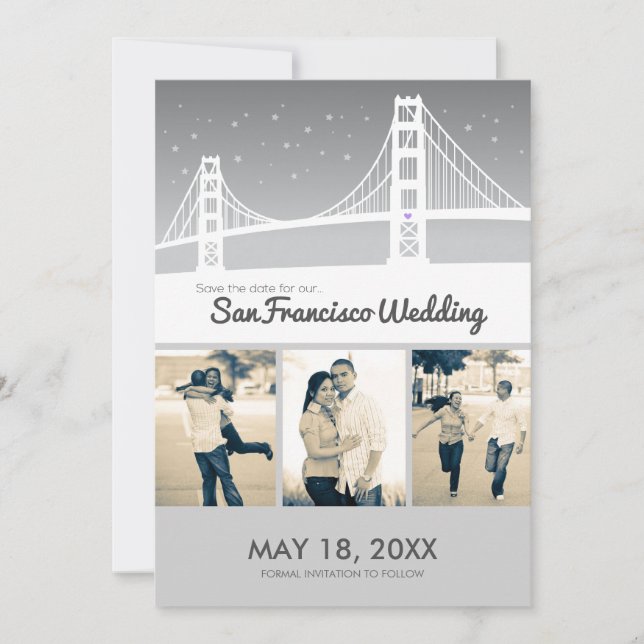 San Francisco Wedding Save-the-date Save The Date (Front)