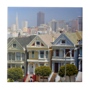 San Francisco's Famous Painted Ladies Tile