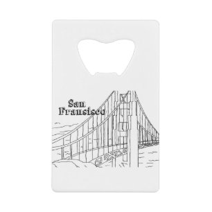 San Francisco's Golden Gate Bridge Credit Card Bottle Opener
