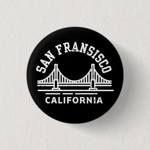 San Fransisco California 1 Inch Round Button