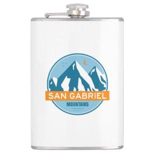 San Gabriel Mountains California Hip Flask