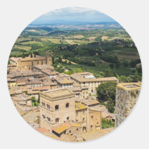 San Gimignano, Italy Classic Round Sticker