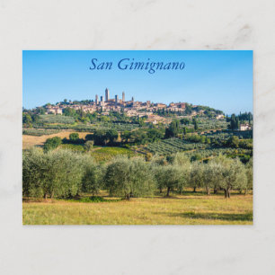 San Gimignano skyline,Tuscany, Italy Post Postcard