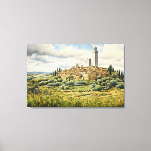 San Gimignano, Tuscany - Italy Canvas Print