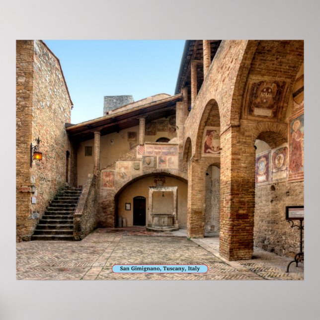 San Gimignano, Tuscany, Italy Poster (Front)