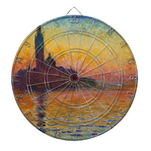San Giorgio Maggiore at Dusk (by Claude Monet) Dartboard