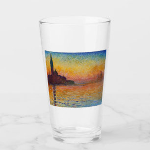 San Giorgio Maggiore at Dusk (by Claude Monet) Glass
