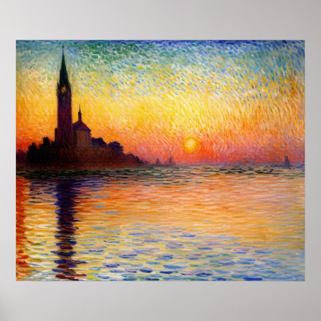 San Giorgio Maggiore at Dusk Poster (Front)