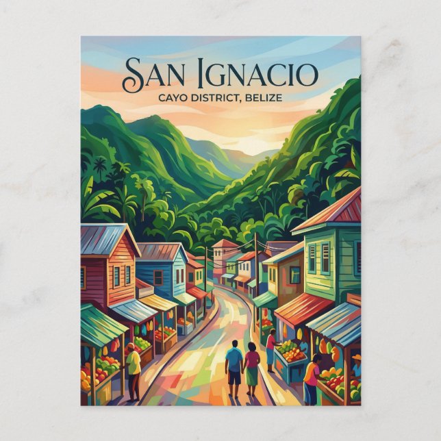 San Ignacio Town Belize Postcard (Front)