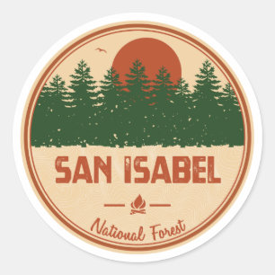 San Isabel National Forest Classic Round Sticker