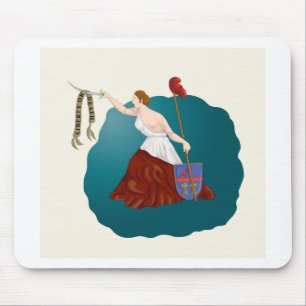 San Jacinto Flag T-Shirts Mouse Pad