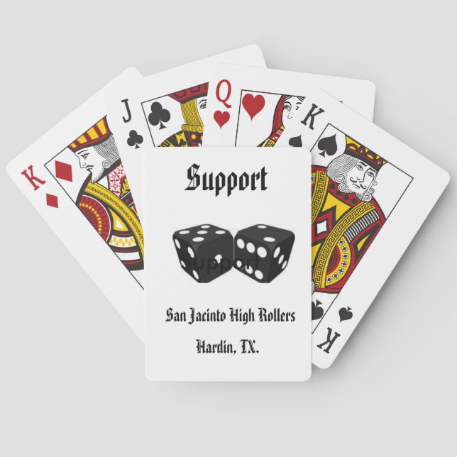 San Jacinto High Roller Support Plying Cards (Back)