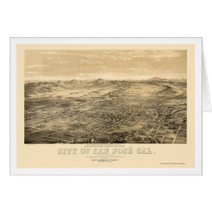 San Jose, CA Panoramic Map - 1869