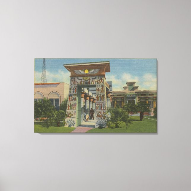 San Jose, CA - Replica of Egyptian Shrine Canvas Print (Front)
