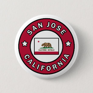 San Jose California 2 Inch Round Button