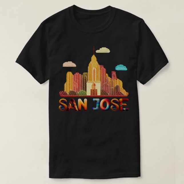 San Jose California 4 T-Shirt (Design Front)