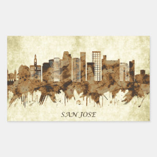 San Jose California Cityscape Sticker