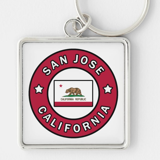 San Jose California Keychain (Front)