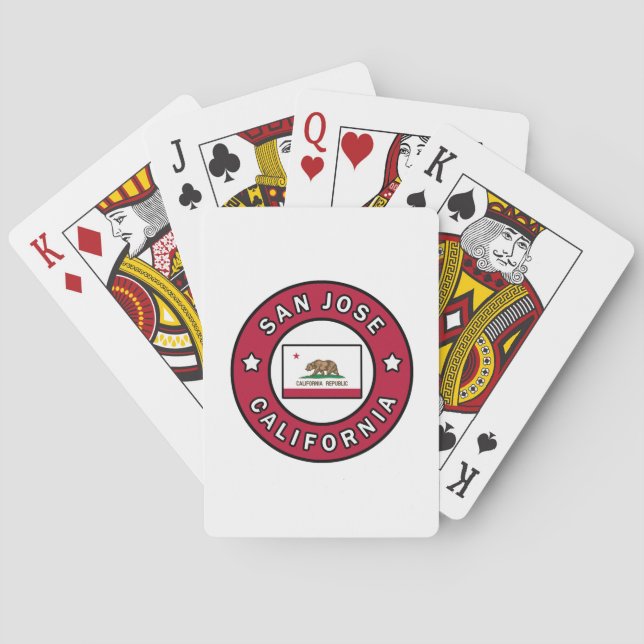 San Jose California Playing Cards (Back)