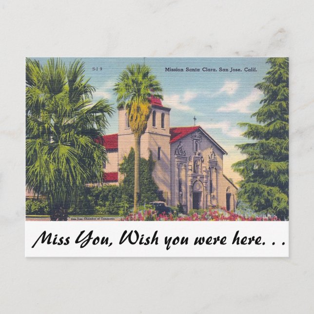 San Jose, California Postcard (Front)