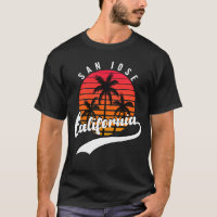 San Jose, California Retro Sunset Men's T-Shirt