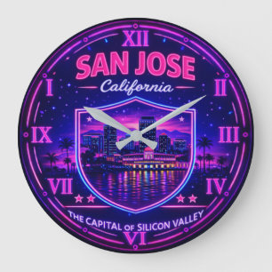 San Jose California Silicon Valley Large Clock