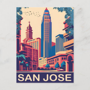 San Jose, California, Travel Postcard