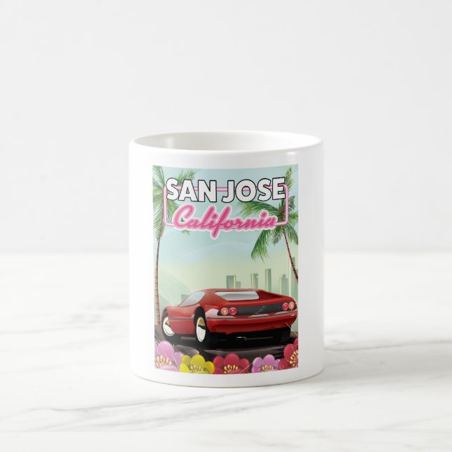 San Jose, California travel poster Coffee Mug (Center)