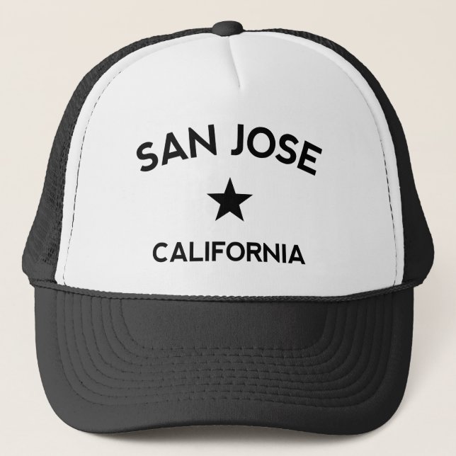 San Jose California Trucker Cap (Front)