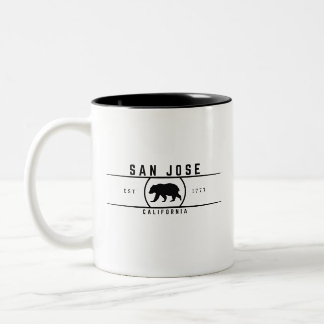San Jose California Two-Tone Coffee Mug (Left)