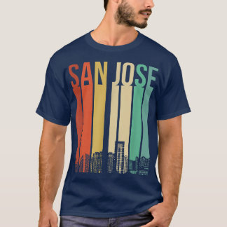 San Jose California USA Flag Nor Cal Bear Bay Area T-Shirt