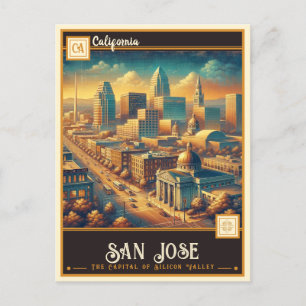 San Jose, California Vintage Postcard