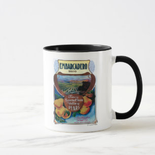 San Jose, CaliforniaEmbarcadero Pear Label Mug