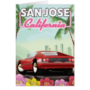 San Jose, Californie affiche de voyage