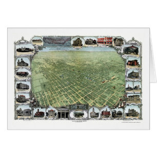 San Jose, carte panoramique de CA - 1901