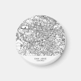 SAN JOSE City Map Magnet