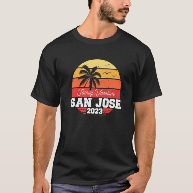 San Jose Family Vacation 2023 Matching Holiday Sum T-Shirt (Front)