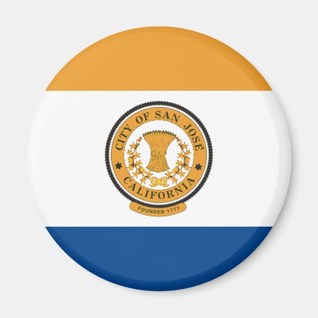 San Jose Flag Magnet (Front)