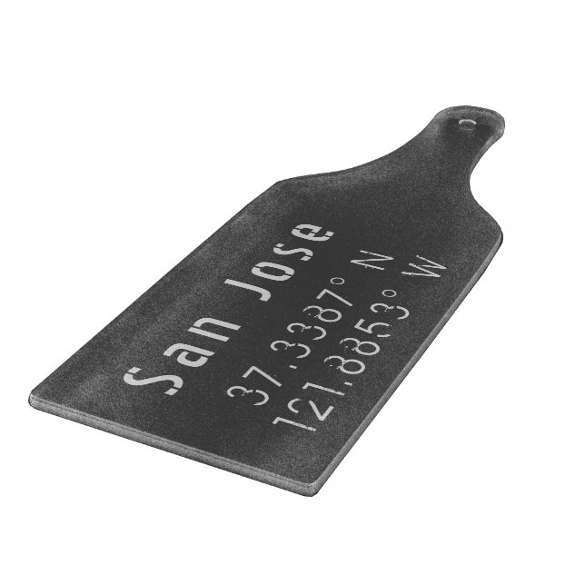 San Jose Latitude Longitude  Cutting Board (Corner)