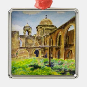 San Jose Mission in San Antonio, Texas Metal Ornament