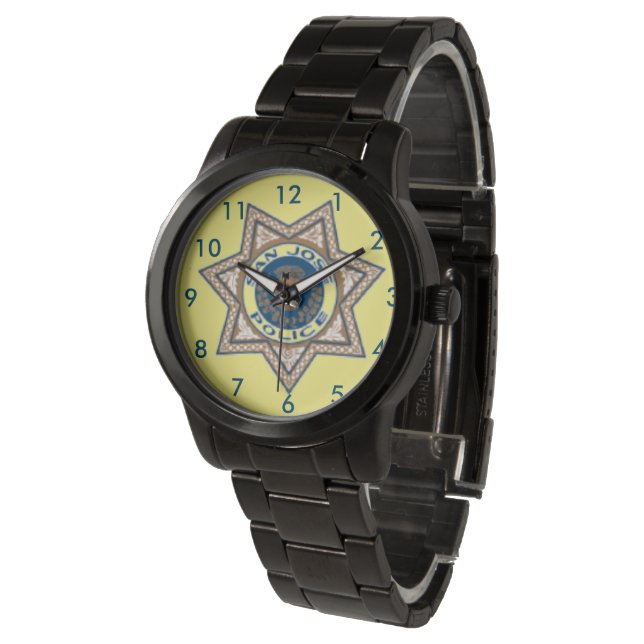 San Jose Police Badge Watch (Angled)