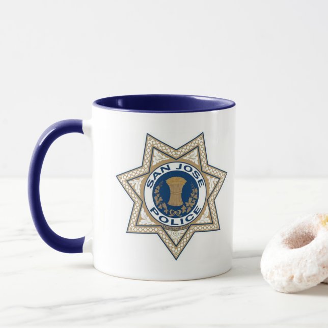 San Jose Police Custom Mug (With Donut)