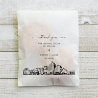 San Jose Skyline Mariage Merci Favoriser les sacs
