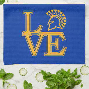 San Jose State Love Kitchen Towel
