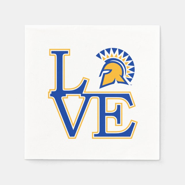 San Jose State Love Napkin (Front)